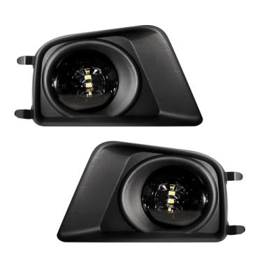 Imagem de Faróis de neblina LED adequados para 2012-2015 Tacoma para-choque dianteiro faróis de neblina lente transparente lado esquerdo e direito do passageiro