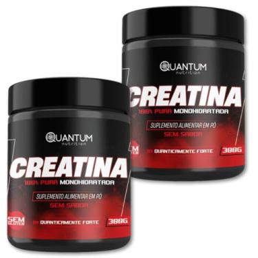 Imagem de kit 1-3 Creatina Pura Monohidratada 300g Suplemento S/Sabor Auxilia Ganho de Massa Muscular QUANTUM