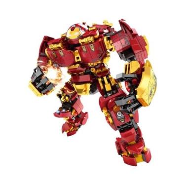 Imagem de Blocos De Montar De Super-Heróis 600+ Peças Modelo De Robô Homem De Fe