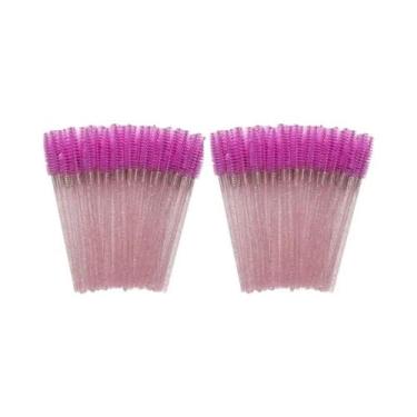 Imagem de Conjunto De 100 Pincéis Descartáveis Para Máscara, Extensão De Cílios 