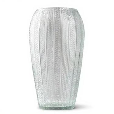 Imagem de Vaso de Vidro 26cm Grande Redondo Transparente Moderno Decorativo Elegante para Flores e Plantas