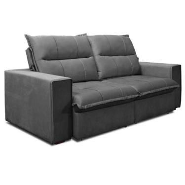 Imagem de Sofá Estofado Gralha Azul Campus 3 Lugares 2.04M, CINZA