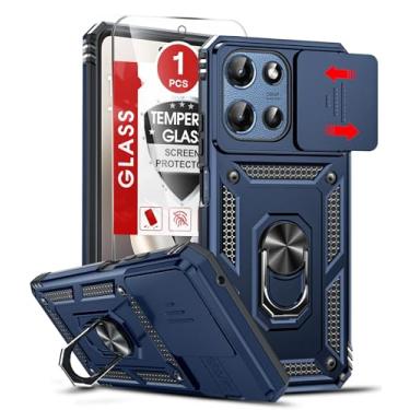 Imagem de LeYi Capa para Motorola Moto G-Power 5G 2026, capa Motorola G Power 2026 com capa deslizante para câmera e protetor de tela, [nível militar] Capa para MotoG Power 2026 com suporte de anel magnético