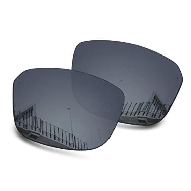 Imagem de Well-aimed Lentes de reposição compatíveis com Oakley Split Shot | Óculos de sol Split Time - Preto irídio polarizado