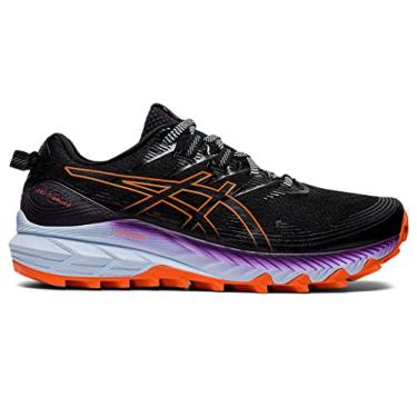 Imagem de ASICS T nis de corrida feminino Gel-Trabuco 10, Preto/laranja Nova, 7.5