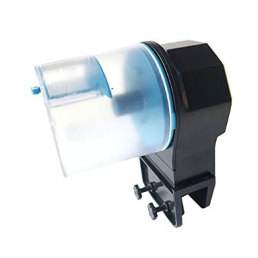 Imagem de Alimentador automático para aquário dispensador com temporizador inteligente de grande capacidade 2 opções alimentação controle quantidade alimento em 6 níveis métodos fixação recipientes adequado pei