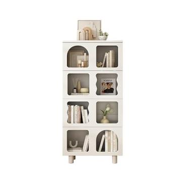 Imagem de VHDY85KA Estante de livros, estante de livros, suporte de chão, sala de estar, multicamadas, armário de armazenamento simples contra a parede moderno (130 x 61 x 32 cm)