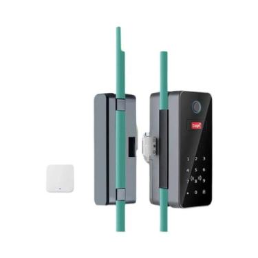 Imagem de Fechadura Inteligente Para Porta De Vidro Tuya Com Impressão Digital, 