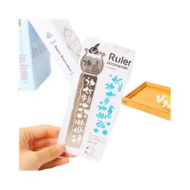 Imagem de Conjunto De Marcador De Página E Régua Em Forma De Gaiola De Pássaros 