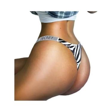 Imagem de Calcinha G-string Sexy De Cintura Baixa Com Strass Para Mulheres, Tama