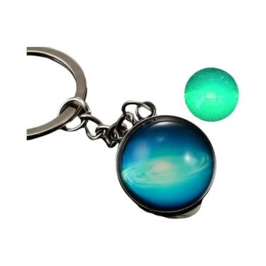 Imagem de Chaveiro Luminoso Do Sistema Solar Que Brilha No Escuro, Galáxia, Nebu