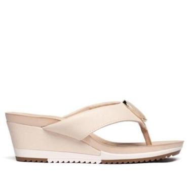 Imagem de Tamanco Feminino Modare Napa Pedraria Creme-Feminino