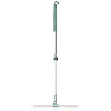 Imagem de Rodo mágico 2 em 1 varre e puxa água com base articulada e cabo retrát