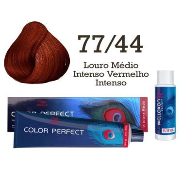 Imagem de Coloração Color Perfect 77/44 Louro Médio Intenso Vermelho Intenso + O