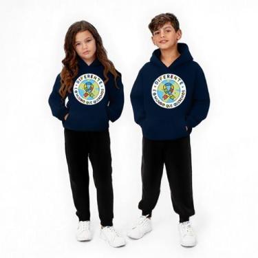 Imagem de Conjunto Infantil Moletom Premium Algodão Estampado Calça Jogger Quent