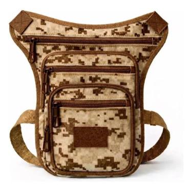 Imagem de Pochete de Perna Tática para Motoboy com Compartimentos e Conforto - C