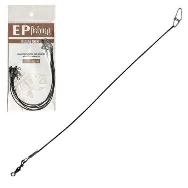 Imagem de Encastor Flexível EP Fishing com Girador e Snap 100LB (30cm, 05un)