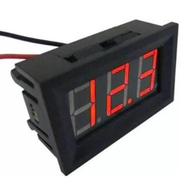 Imagem de Voltimetro Digital 3 Fios - Led Vermelho - Flach