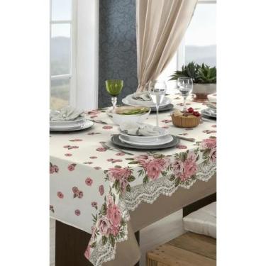 Imagem de Toalha Mesa Quadrada Rústica Estampada 1,40x1,40 4 Lugares - Congratul