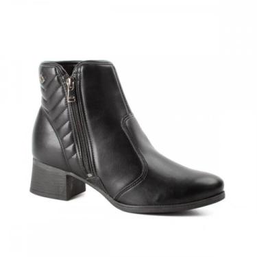Imagem de Bota Dakota D2453 Salto Bloco Cano Curto Feminino, Preto, 36
