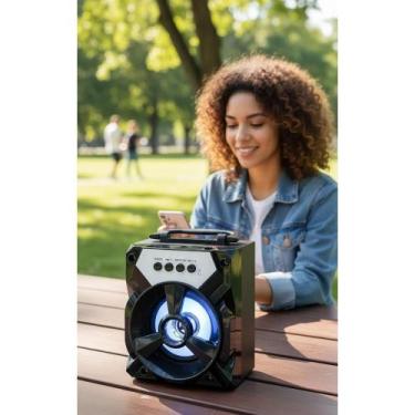 Imagem de Caixa Som Bluetooth Portátil 200W Rádio FM MP3 PEN DRIVE - Congratulat