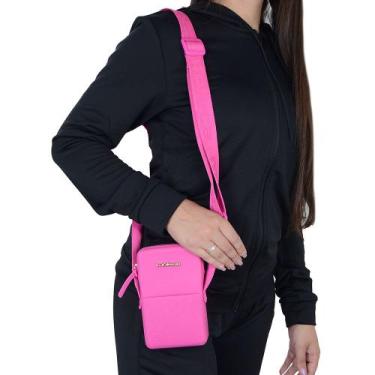 Imagem de Bolsa Feminina Moleca Transversal Crossbody Pink Neon 50031