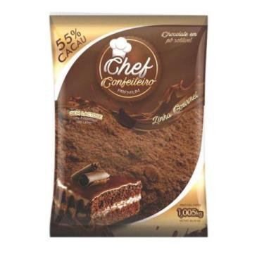 Imagem de Chocolate em Pó Confeiteiro 55% 1,005kg - Chef Confeiteiro