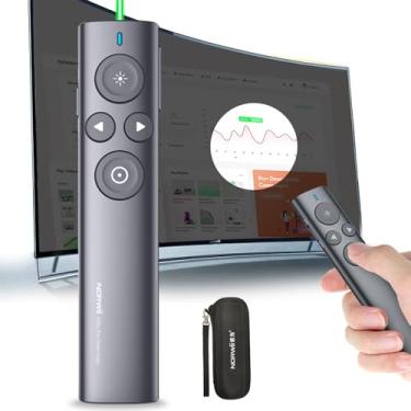 Imagem de Norwii Presentation Clicker com ponteiro digital para tela LCD de LED de TV, controle remoto de apresentação, clicker de slides, apresentador sem fio com destaque, ampliação, clique esquerdo do mouse