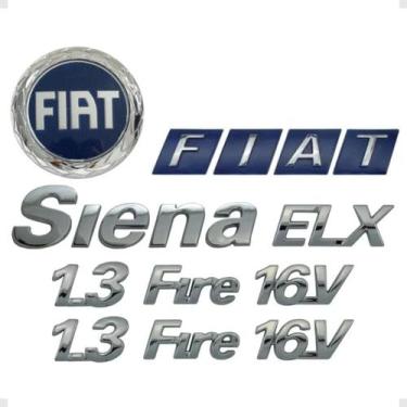 Imagem de Kit emblema siena 16v fire elx 1.3 letreiro mala - ALGIKAR