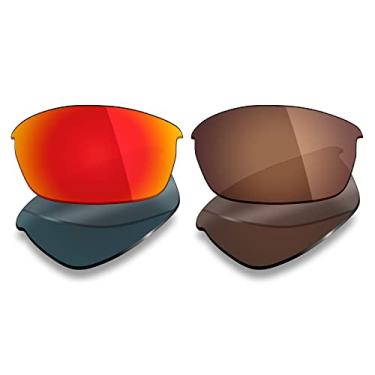 Imagem de Mryok 2 pares de lentes polarizadas de substituição para óculos de sol Oakley Flak Jacket – Opções