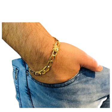 Imagem de Pulseira 10mm de moeda antiga Laminada Long