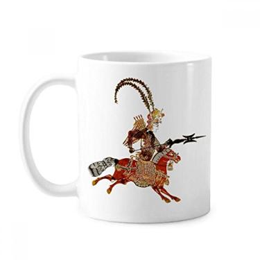 Imagem de Shadow Play Head Portrait Brave Woman Caneca Cerâmica Café Porcelana Utensílios de Mesa