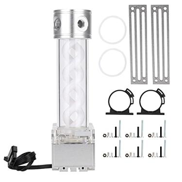 Imagem de Kit de tanque de resfriamento de ¨¢gua,mini bomba de resfriamento de ¨¢gua de 800L/H, tanque de bomba de resfriamento de ¨¢gua, anodo de alum¨ªnio, cabe?a de 4 metros, acess¨®rios para computador(sil