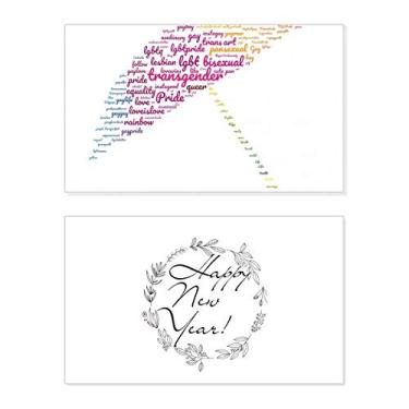 Imagem de Guarda-chuva Rainbow Lgbt Wordcloud Festival Ano Novo Cartão Bless Mensagem Presente