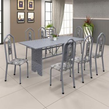 Imagem de Conjunto Sala De Jantar Mesa 071 Com Granito E 8 Cadeiras Bianca Parao