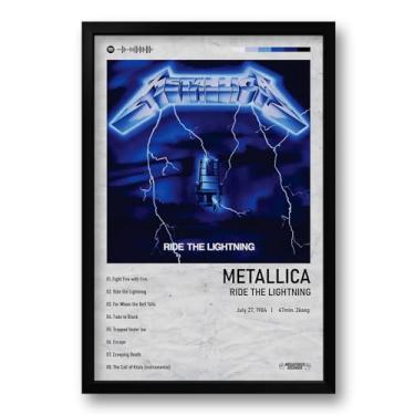 Imagem de Quadro Álbum Spotify Ride the Lightning - Metallica - 40x60cm