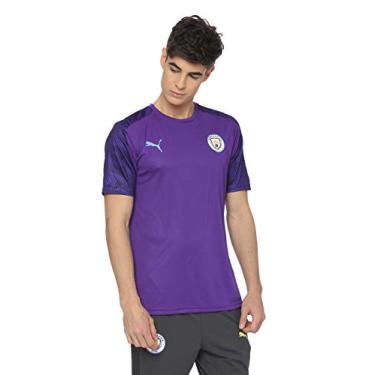 Imagem de Camiseta Manchester City, Puma, Masculino, Roxo/Azul, G