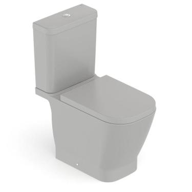 Imagem de Kit Vaso Sanitário com Caixa Acoplada e Assento Soft Close Gap Roca Stone Fosco