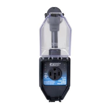 Imagem de Progressive Industries Protetor de sobretensão inteligente portátil RV de 50 Amp com tampa (1 MIN), SSP-50XL