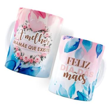 Imagem de Caneca Dia das Mães Xícara Personalizada Ceramica 325ml A Melhor Mãe Que Existe Caneca + Embalagem de Presente Feliz Dia Das Mães