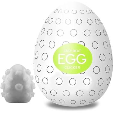 Imagem de Ovo Mastubador Egg Penis Punheta Clicker Estimulo Sexshop Flexivel Sexo