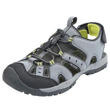 Imagem de Northside Sandália esportiva infantil unissex Burke Se, Cinza/Volt, 12 Toddler