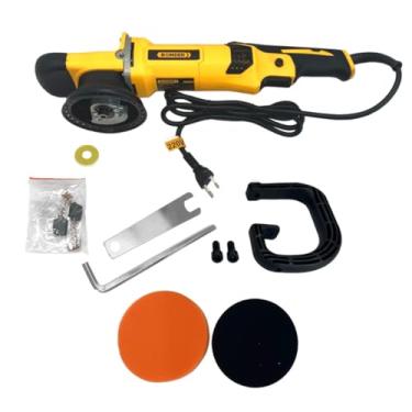 Imagem de Polidora Politriz Máquina de Polir Carros Motos Bomder 1450W Profissional Ergonomica Cor Amarela e Preta (110, Volts)