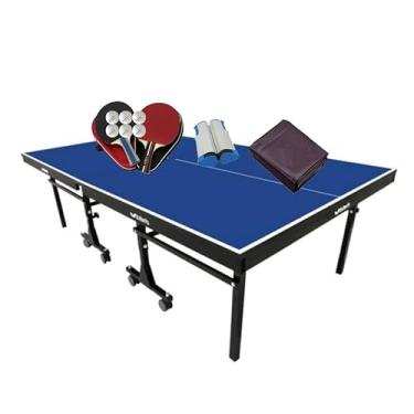 Imagem de MESA PING PONG MDF 25mm 1008 KLOPF + 2 Kits c/Estojo + Rede 5096 + Capa