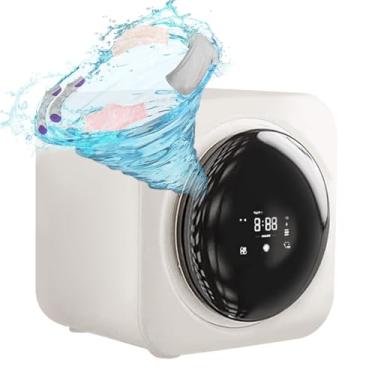 Imagem de Máquina De Lavar Roupa Totalmente Automática, Máquina De Lavar Roupa De Parede De 3.5L, Com Visor LED/Despejo De Drenagem / 4 Modos, Secadora Portátil Para Apartamentos