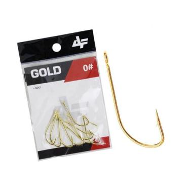 Imagem de Anzol Albatroz Gold Nº 4 - Cartela C/ 28 Peças - Albatroz Fishing