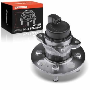 Imagem de A-Premium Rolamento de roda traseira e conjunto de cubo com ABS e 4 terminais compatíveis com Hyundai Accent 2006-2011 e Kia Rio 2006-2011, Rio5 2006-2011, ABS de 4 rodas, apenas FWD