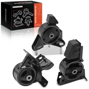 Imagem de A-Premium Motor de motor e kit de montagem de transmissão compatível com Toyota Corolla e Chevrolet Prizm 1998-2002, 1,8L, transmissão automática de 3 velocidades, conjunto de 3 peças, substituição #