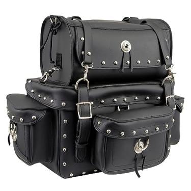 Imagem de Milwaukee Leather MP8100S Bolsa de bar Sissy com 2 peças de PVC preto - Tamanho único (MP8100S-BLK-PCS)