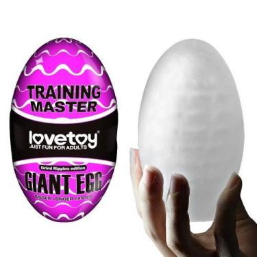 Imagem de Masturbador Giant Egg Grind Ripples Edition - Lovetoy, Transparente